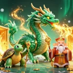 Engage with exciting gameplay using link via pulsa at Kembartogel, featuring dynamic characters and vibrant casino elements.