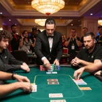 LGO GOAL poker game highlights thrilling bets and strategy in an upscale Las Vegas casino.