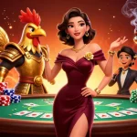 Engage in thrilling hu casino moments with a glamorous setting and exciting poker elements.