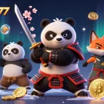 Bermain LUXURY777 dengan panda samurai 3D dan efek kripto yang memukau.
