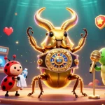 Experience thrilling gameplay with KP88 in this dynamic casino-inspired illustration featuring vibrant game elements.