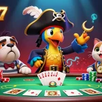 Experience thrilling gameplay at VM777 with pirate-themed casino action and vibrant poker elements.