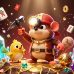 Experience Luck8's thrilling adventure with the treasure hunter mole uncovering riches amidst vibrant gaming elements.