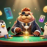 Engage in thrilling gameplay at luckywin with a jolly walrus, a sophisticated dealer, and crypto elements.