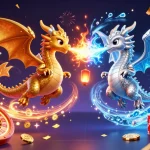 Experience thrilling games with queenspressurewash while watching dragons breathe fire and ice amidst golden coins.