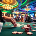 Rasakan sensasi tunai 138 saat croupier mengelola permainan kartu di kasino.