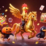 Experience the thrill of Slot depo 10K with a dynamic 3D casino illustration showcasing immersive gaming elements.