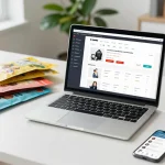Lingkungan kerja e-commerce uangemas99 dengan analisis data penjualan dan produk yang menarik.