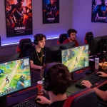 CIKA4D gaming platform scene with players engaged and vibrant graphics